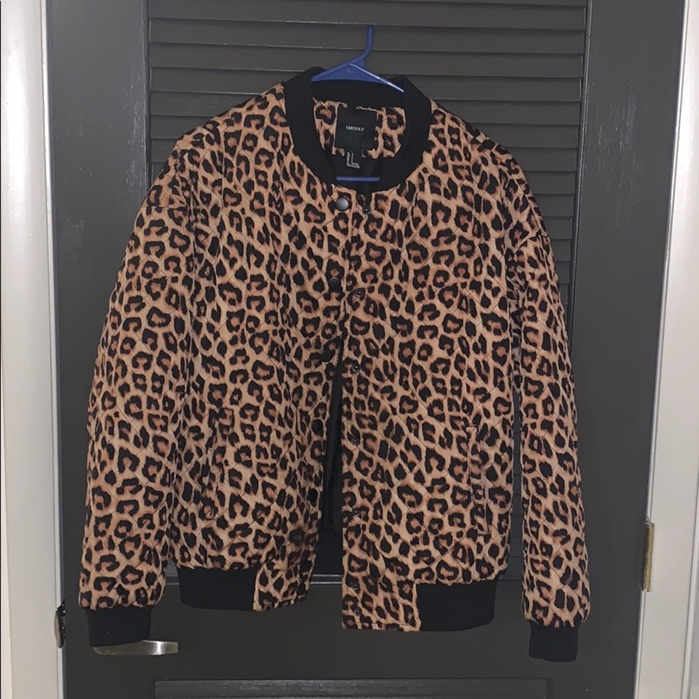 Cheetah bomber jacket!